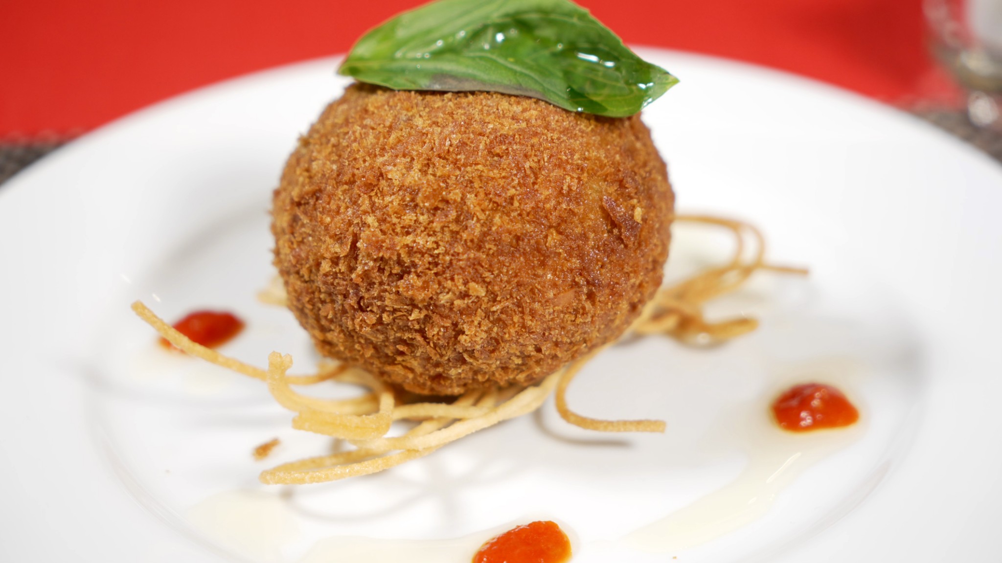 バジリコ風味のライスコロッケ